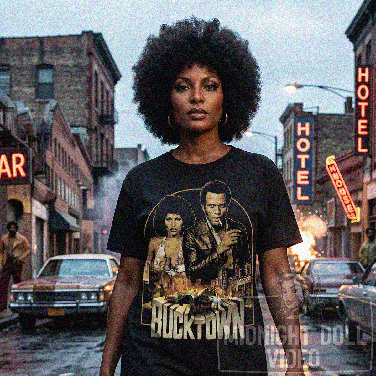 BUCKTOWN (1975) - "THE SOUL CINEMA EXPLOITATION" VINTAGE SHIRT