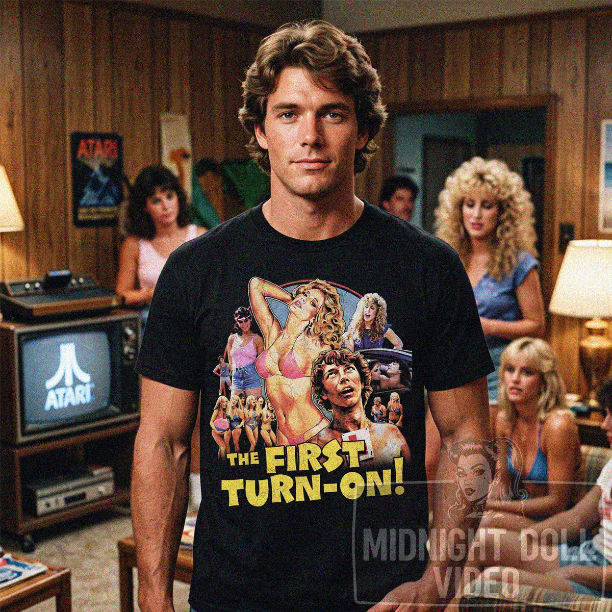 THE FIRST TURN-ON! (1983) - "THE ULTIMATE TROMA SEX COMEDY" VINTAGE SHIRT