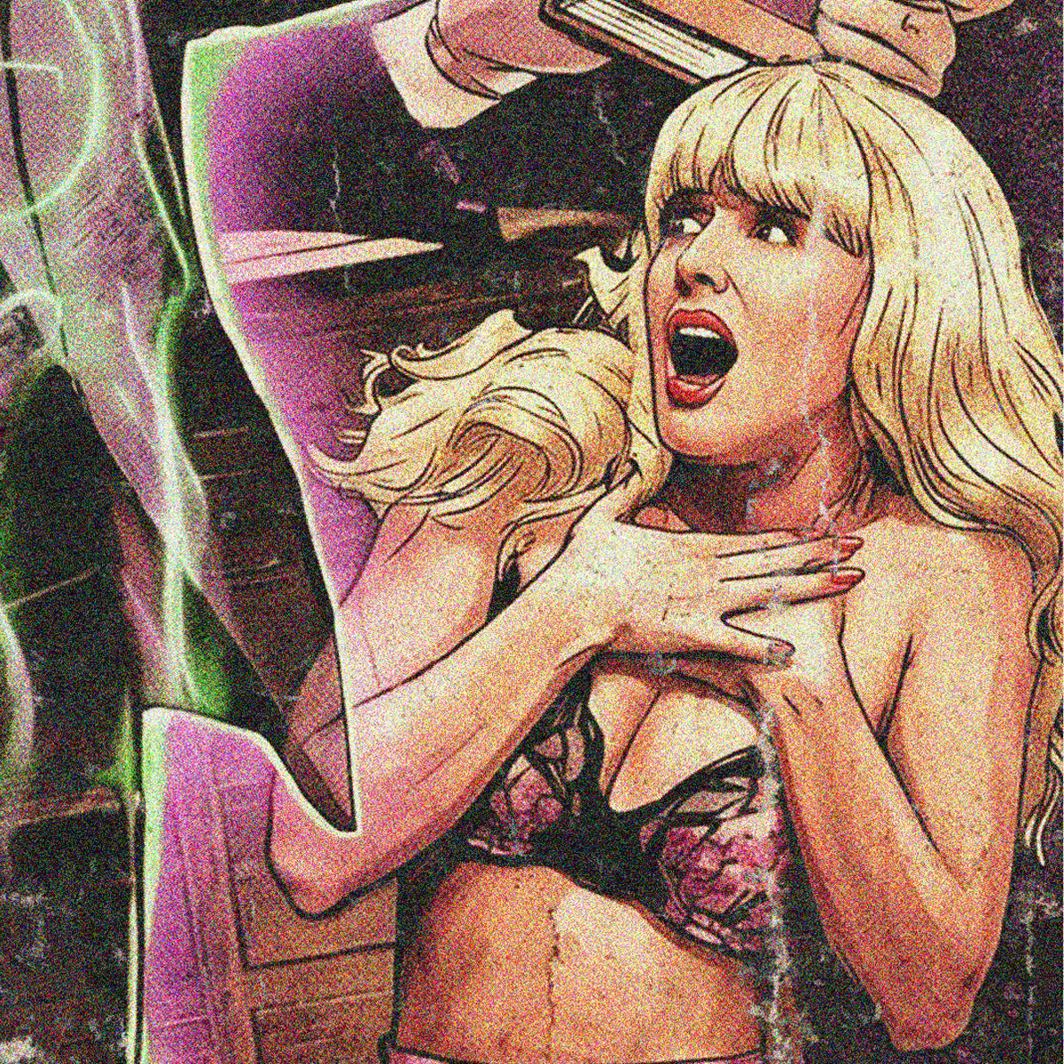 THE INVISIBLE MANIAC (1990) - "AN OUTRAGEOUS LESSON IN PHYSICS AND PHYSIQUES!" VHS TRIBUTE ART PRINT