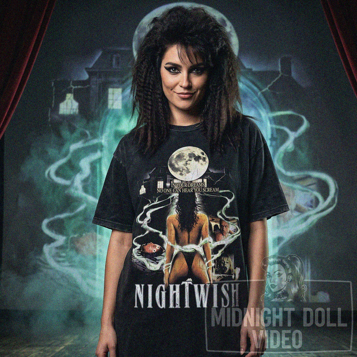 NIGHTWISH (1989) - "IN YOUR DREAMS NO ONE CAN HEAR YOU SCREAM" VINTAGE SHIRT