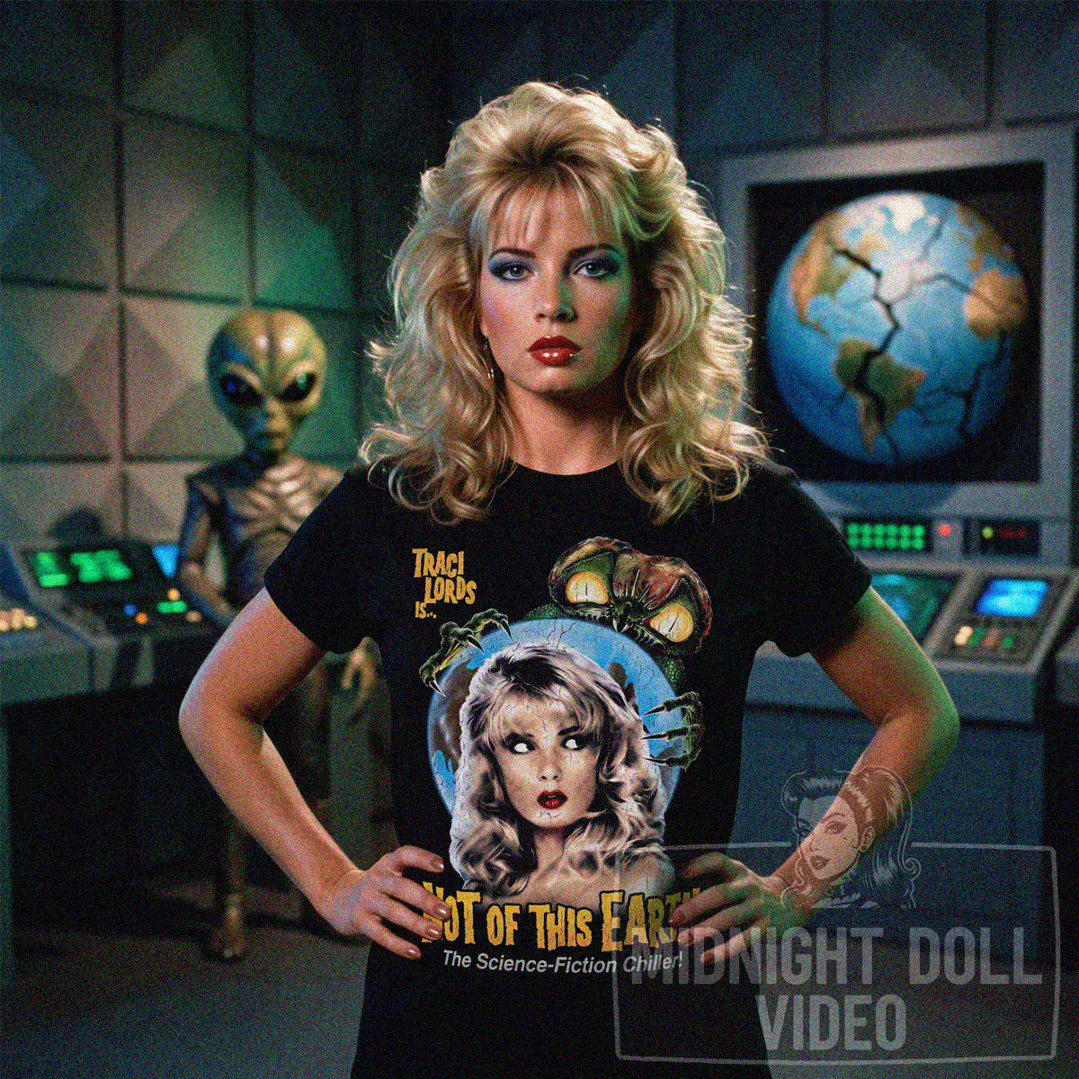 NOT OF THIS EARTH (1988) - "THE SCIENCE-FICTION CHILLER!" VINTAGE SHIRT