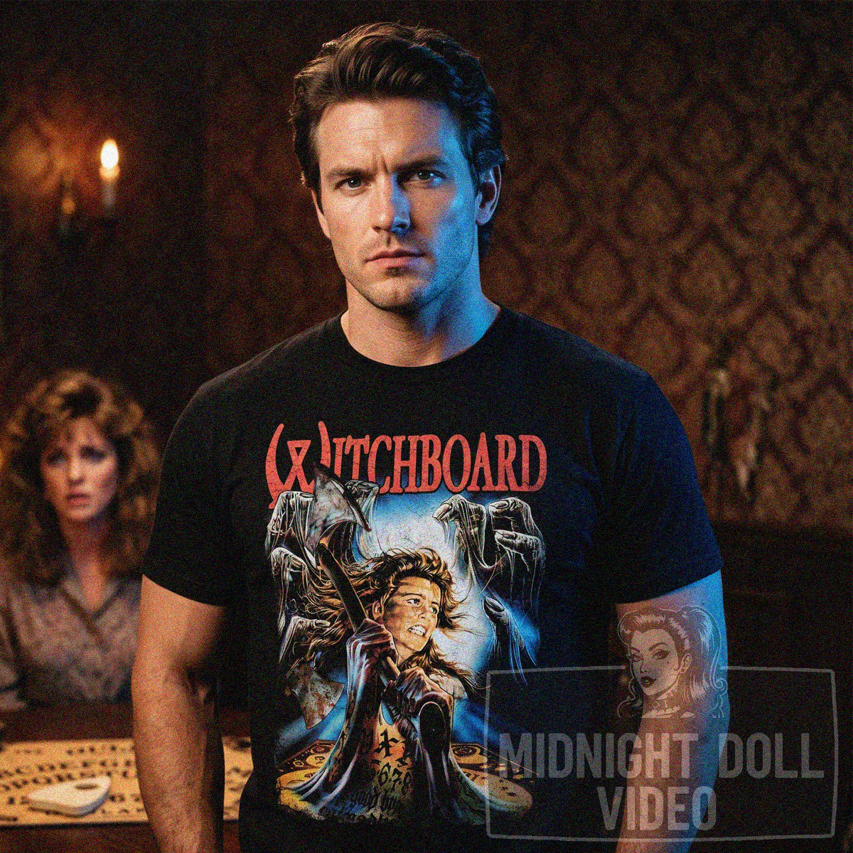 WITCHBOARD (1986) - "NEVER PLAY ALONE" VINTAGE SHIRT