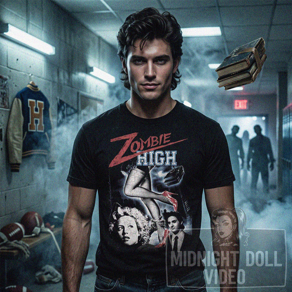 ZOMBIE HIGH (1987) - "CLASS IS IN SESSION" VINTAGE SHIRT