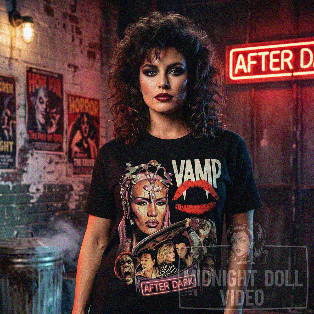 VAMP (1986) - "THE AFTER DARK CLUB" VINTAGE SHIRT