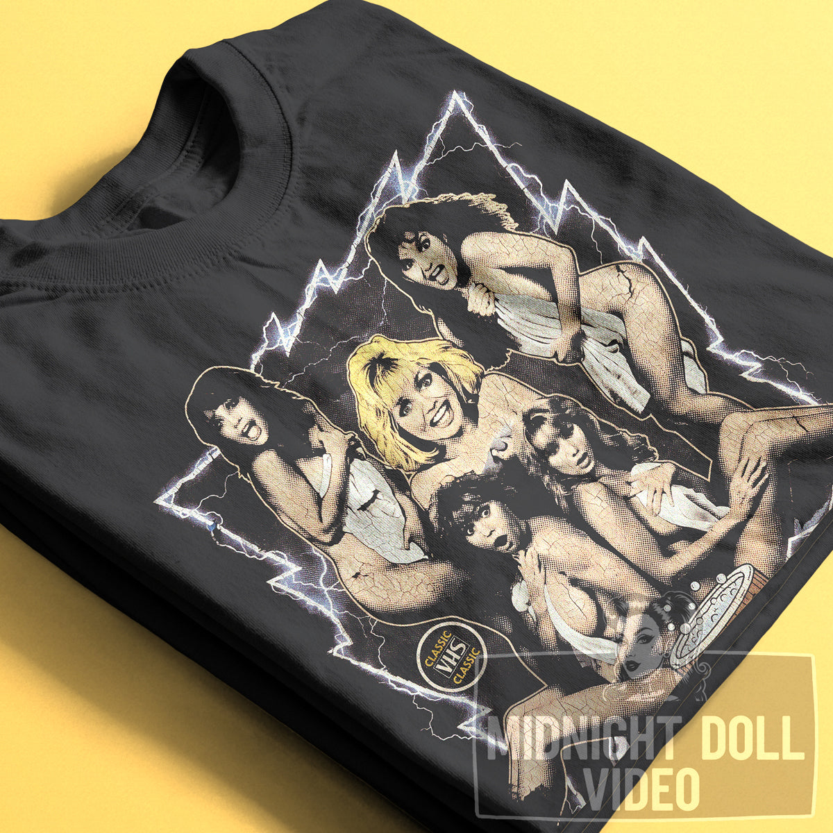 SCREAM QUEEN HOT TUB PARTY (1991) - "FIVE SCREAM QUEENS, ONE HOT TUB" VINTAGE SHIRT