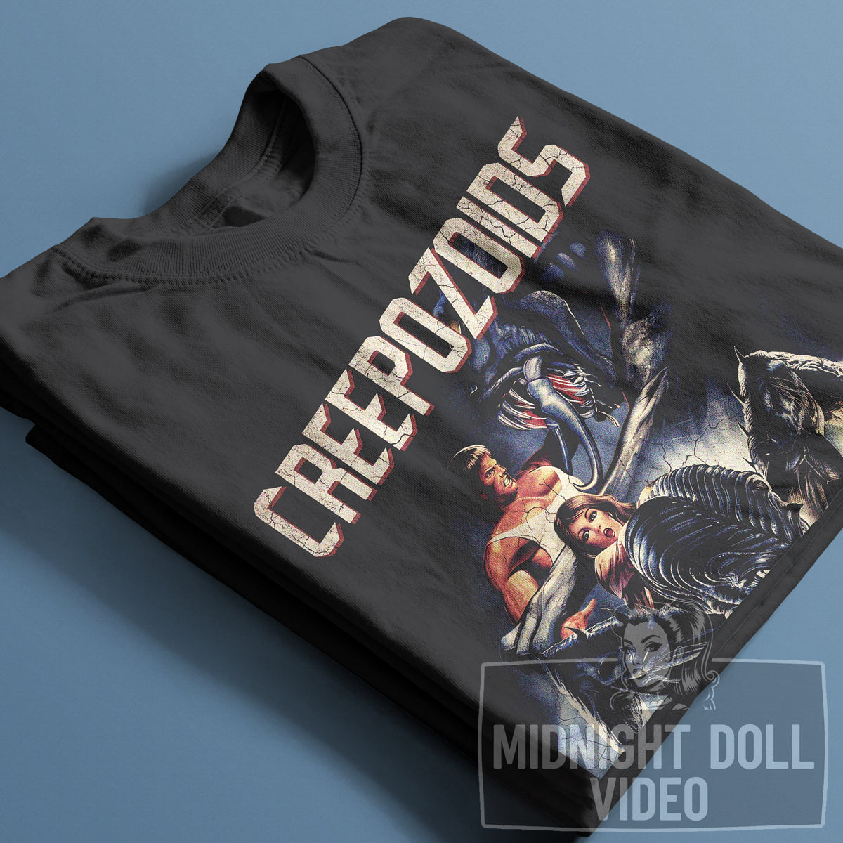 CREEPOZOIDS (1987) - "IN 1998, MAN IS THE ENDANGERED SPECIES" VINTAGE SHIRT