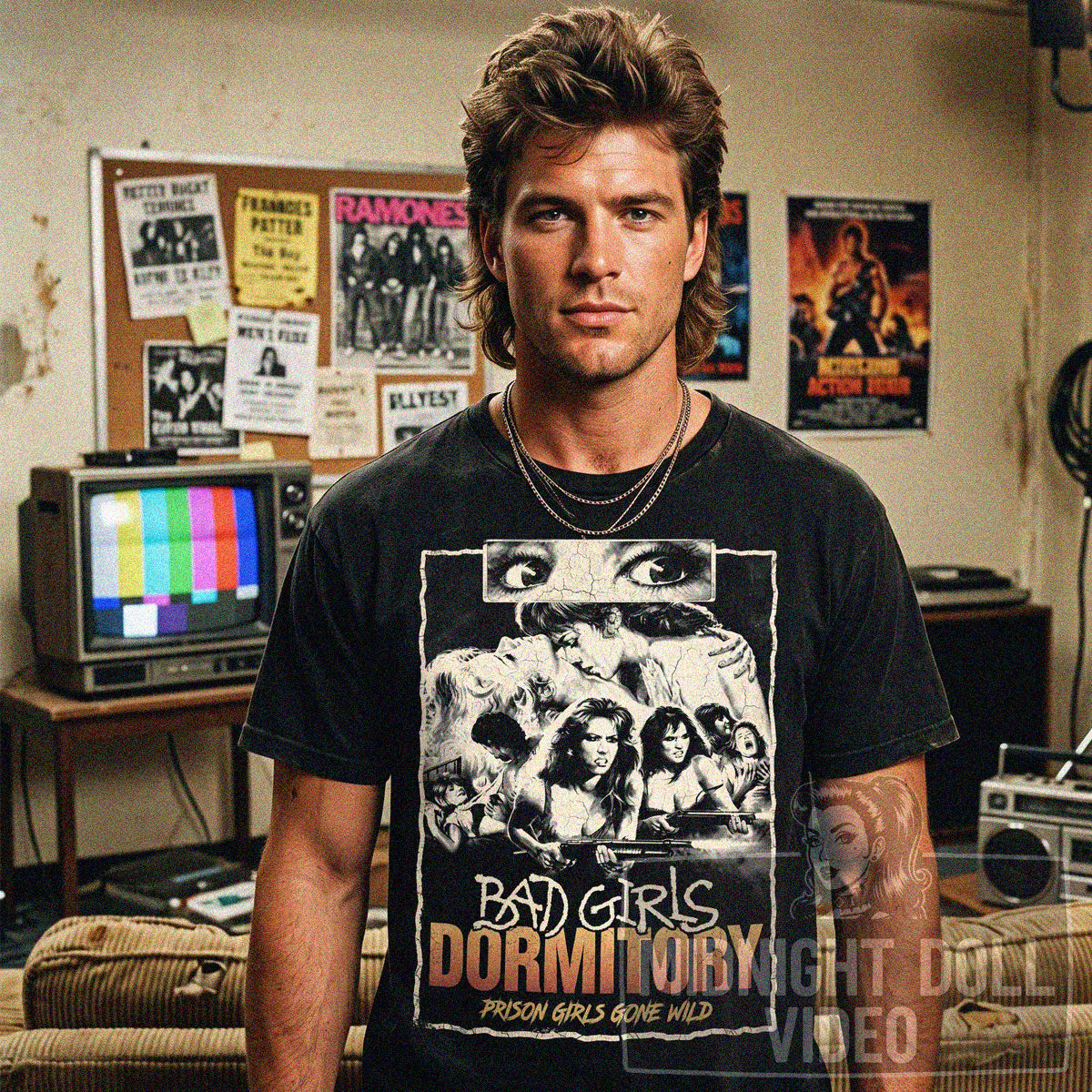 BAD GIRLS DORMITORY (1986) - "PRISON GIRLS GONE WILD" VINTAGE SHIRT