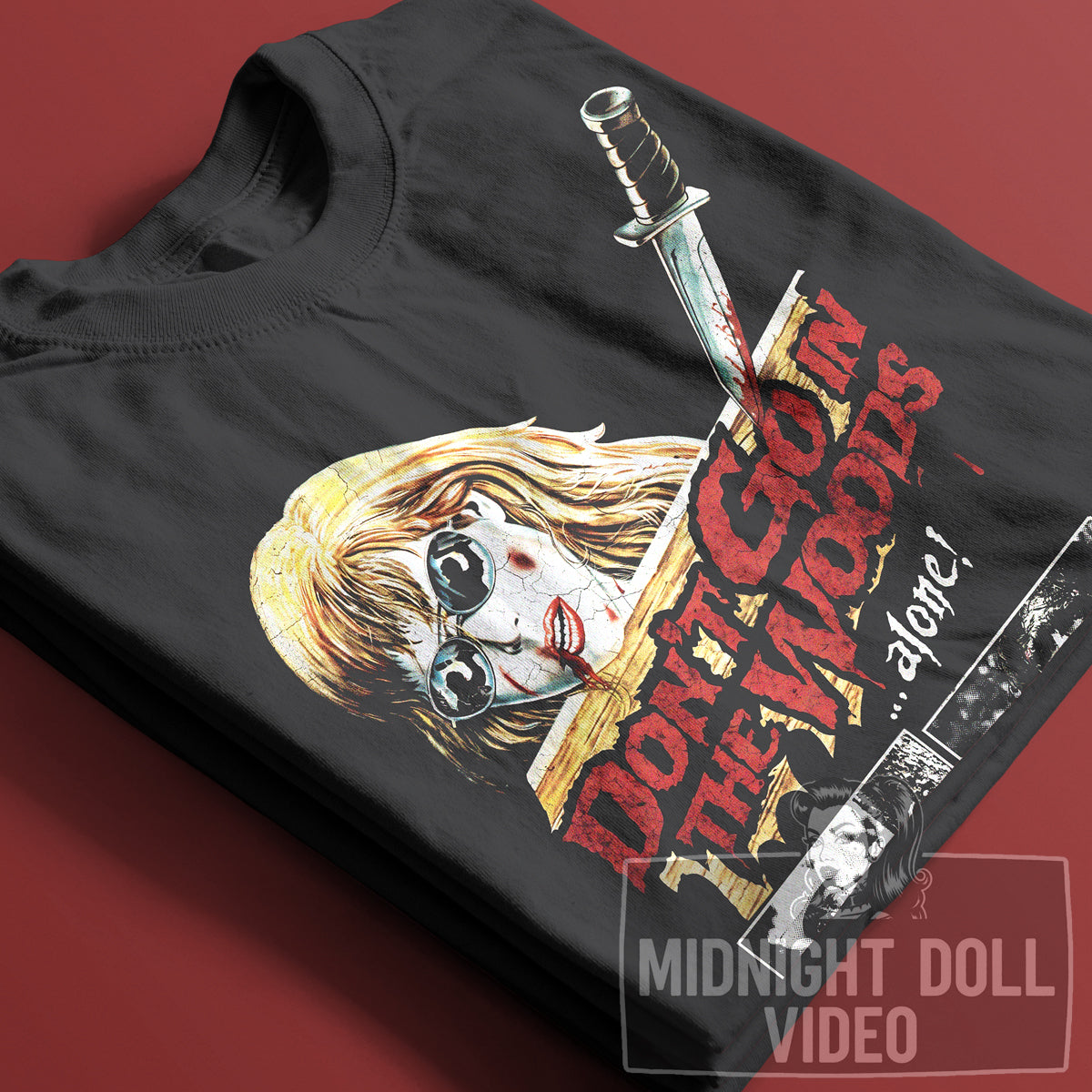 DON'T GO IN THE WOODS (1981) - "WARNING: GRAPHIC VIOLENCE" VINTAGE SHIRT