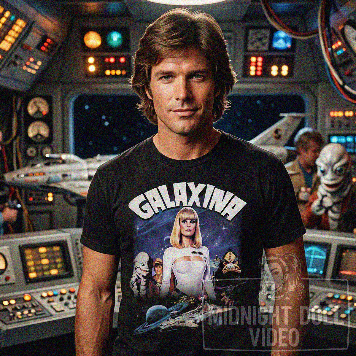 GALAXINA (1980) - "IN THE 28TH CENTURY" VINTAGE SCI-FI SHIRT