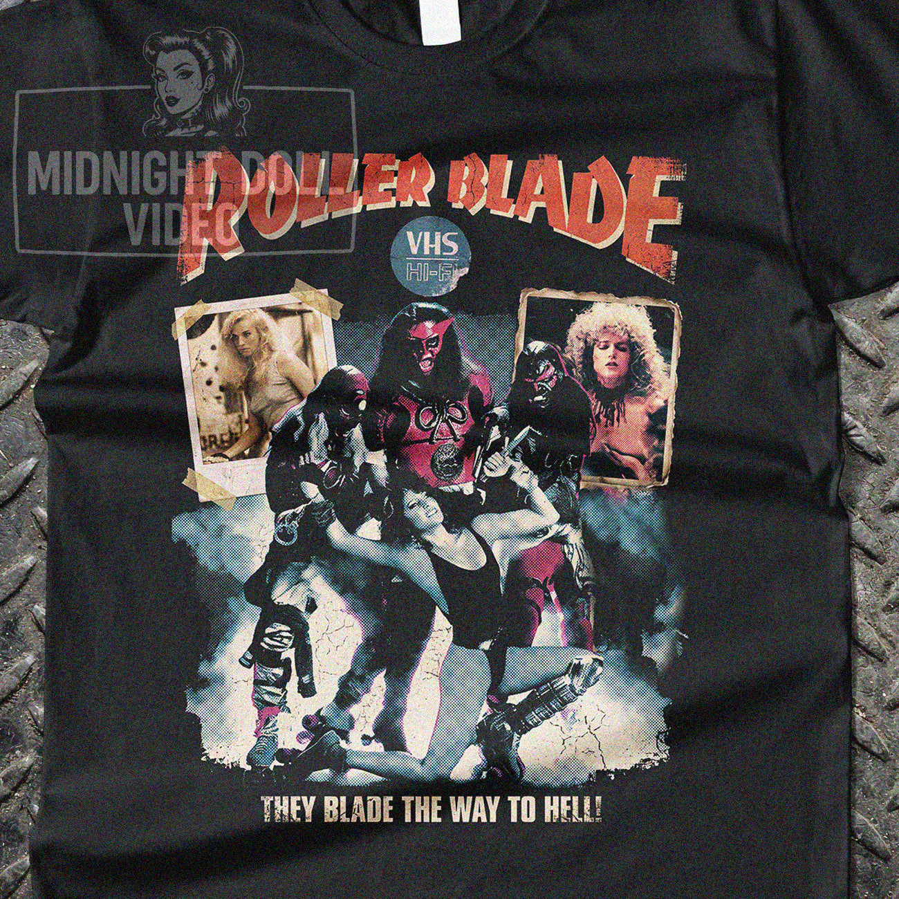 ROLLER BLADE (1986) - "THEY BLADE THE WAY TO HELL!" VINTAGE SHIRT