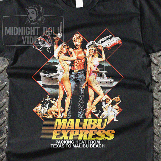 MALIBU EXPRESS (1985) - "PACKING HEAT" VINTAGE SHIRT