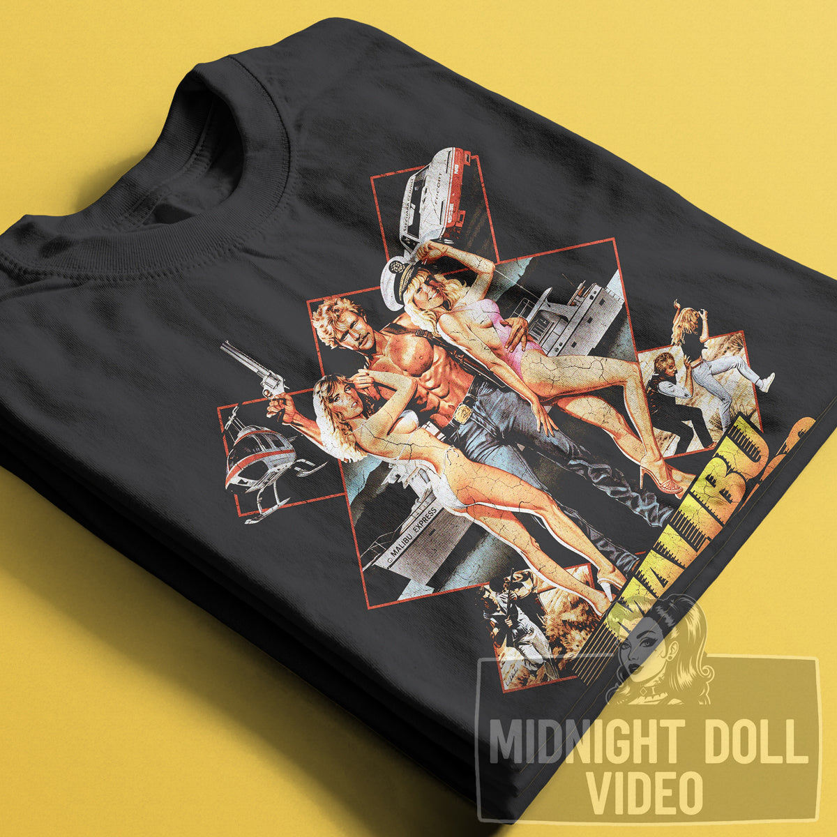 MALIBU EXPRESS (1985) - "PACKING HEAT" VINTAGE SHIRT