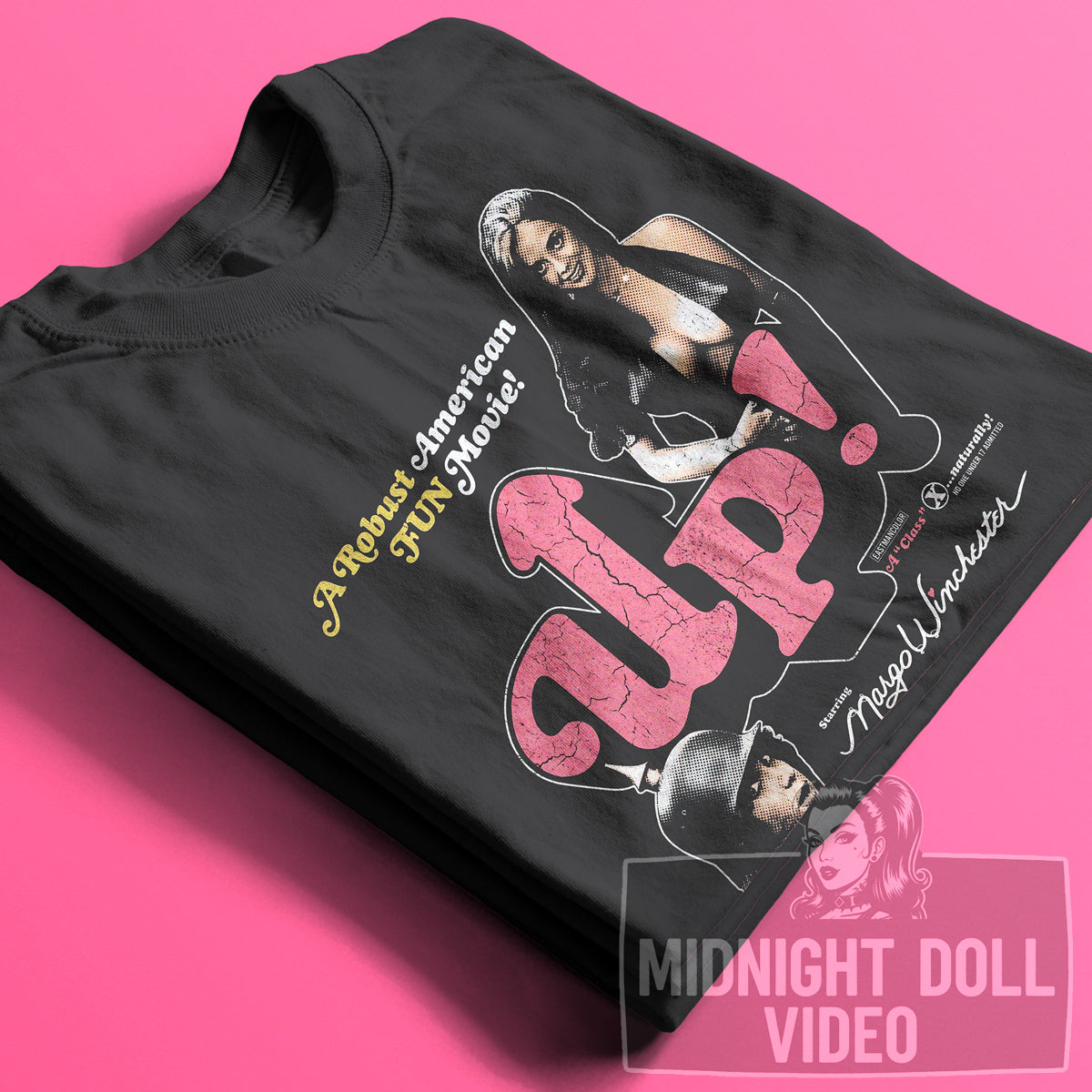 RUSS MEYER'S UP! (1976) - "IF YOU DON'T SEE UP! YOU'LL FEEL DOWN!" VINTAGE SHIRT