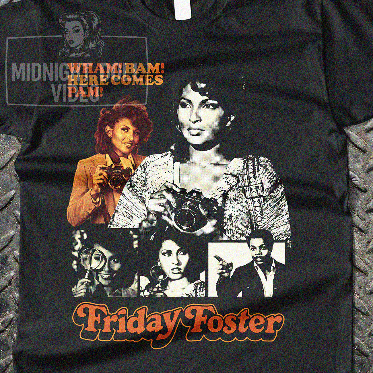 FRIDAY FOSTER (1975) - "WHAM! BAM! HERE COMES PAM!" VINTAGE SHIRT