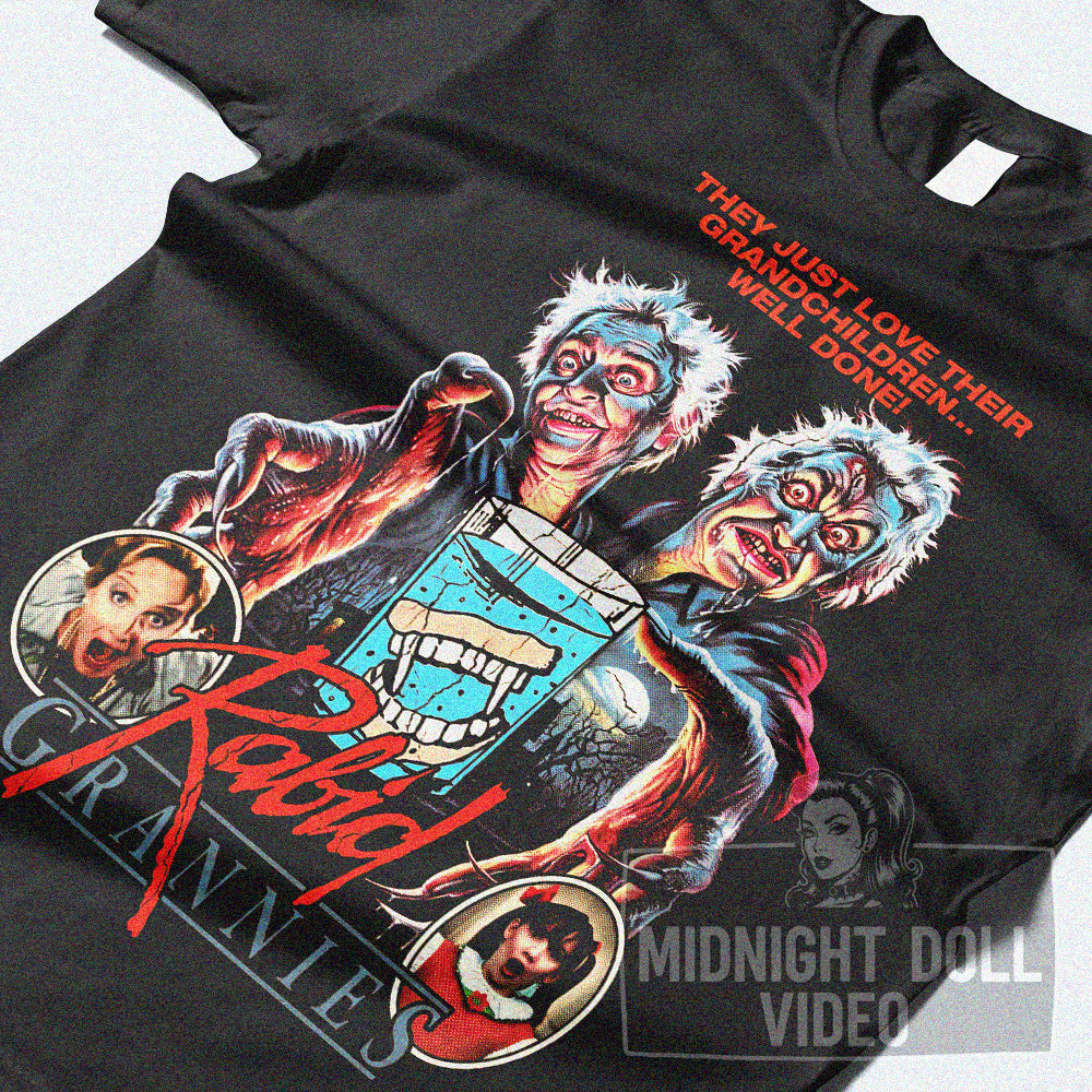RABID GRANNIES (1988) - "THEY JUST LOVE THEIR GRANDCHILDREN... WELL DONE!" VINTAGE SHIRT