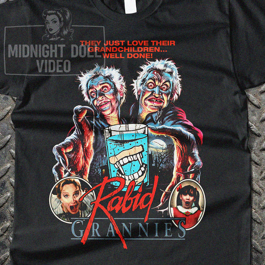 RABID GRANNIES (1988) - "THEY JUST LOVE THEIR GRANDCHILDREN... WELL DONE!" VINTAGE SHIRT