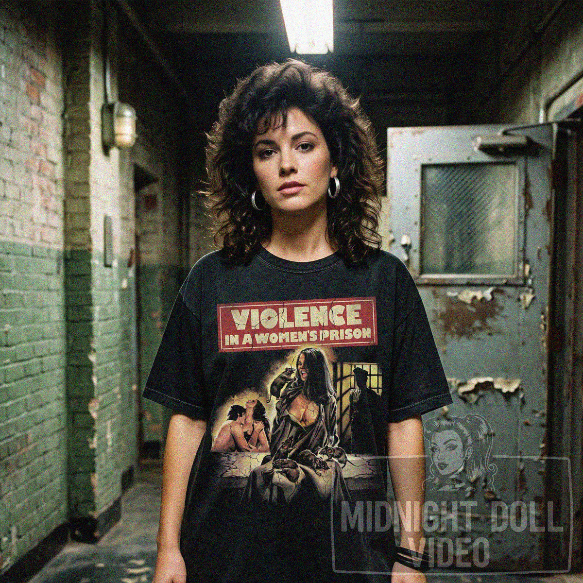 VIOLENCE IN A WOMEN'S PRISON (1982) - "BEHIND BARS... NO RULES APPLY!" VINTAGE SHIRT
