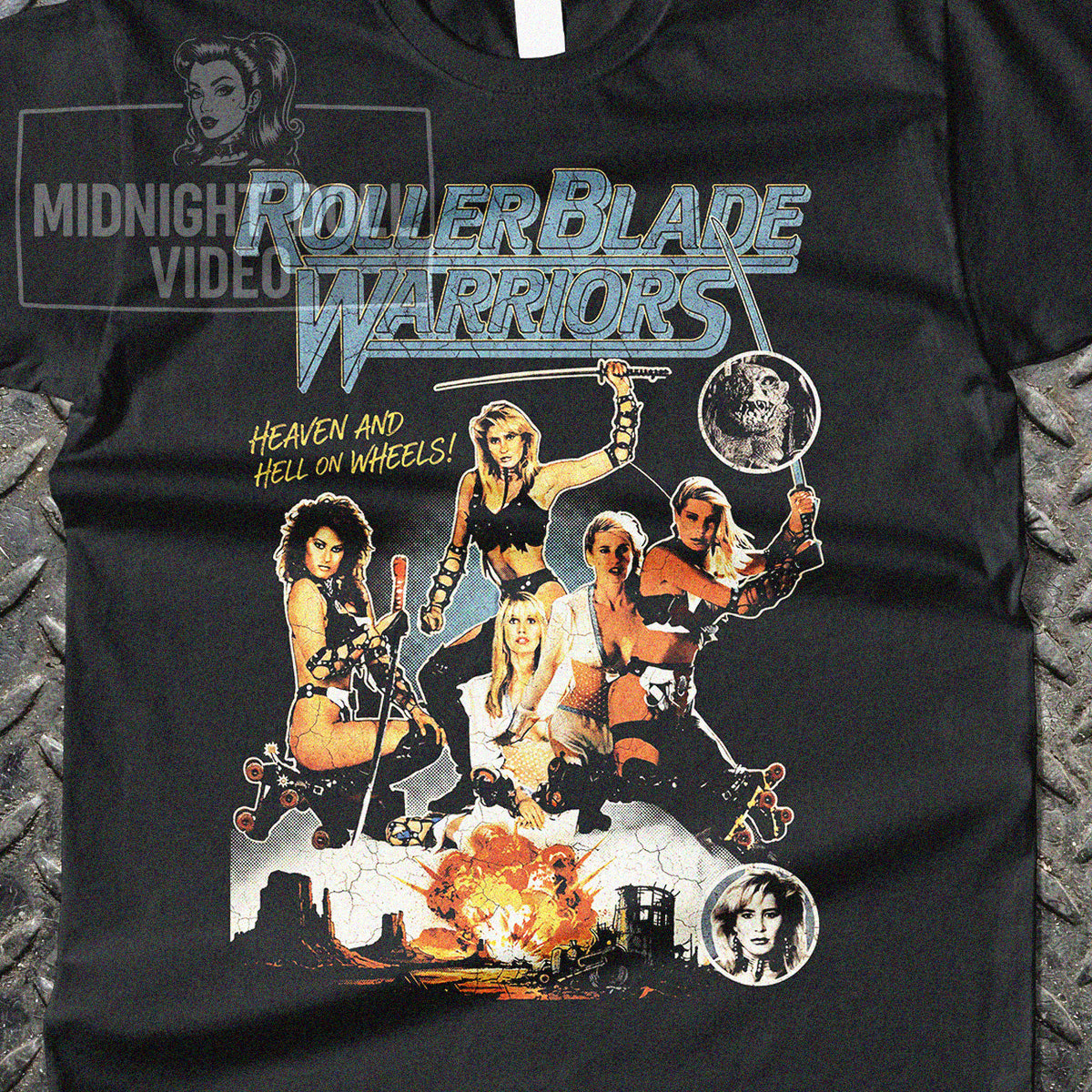 ROLLERBLADE WARRIORS (1989) - "HEAVEN AND HELL ON WHEELS!" VINTAGE SHIRT