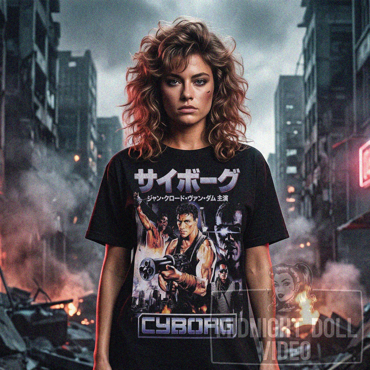 CYBORG (1989) - "Jean-Claude Van Damme" JAPANESE T-SHIRT