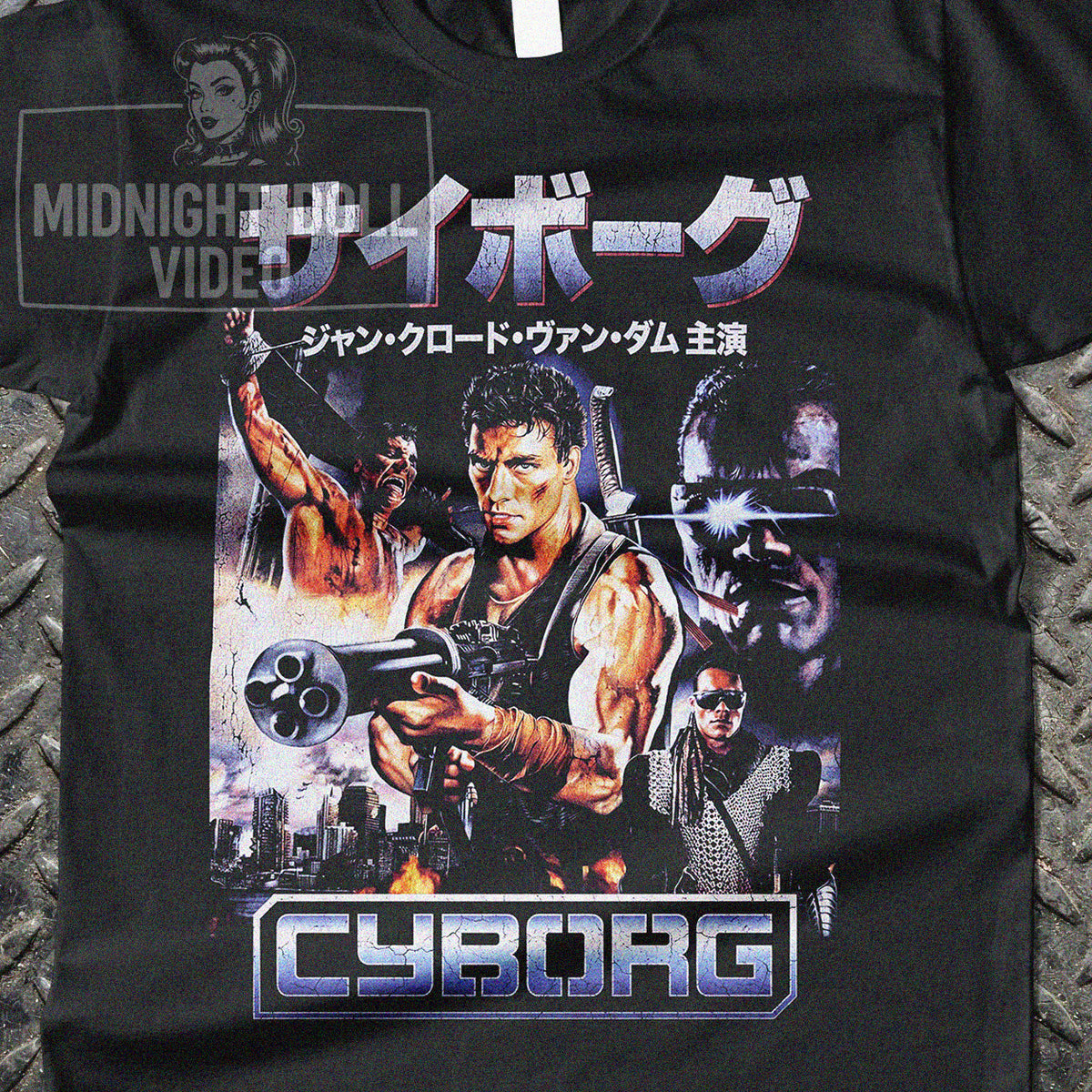CYBORG (1989) - "Jean-Claude Van Damme" JAPANESE T-SHIRT