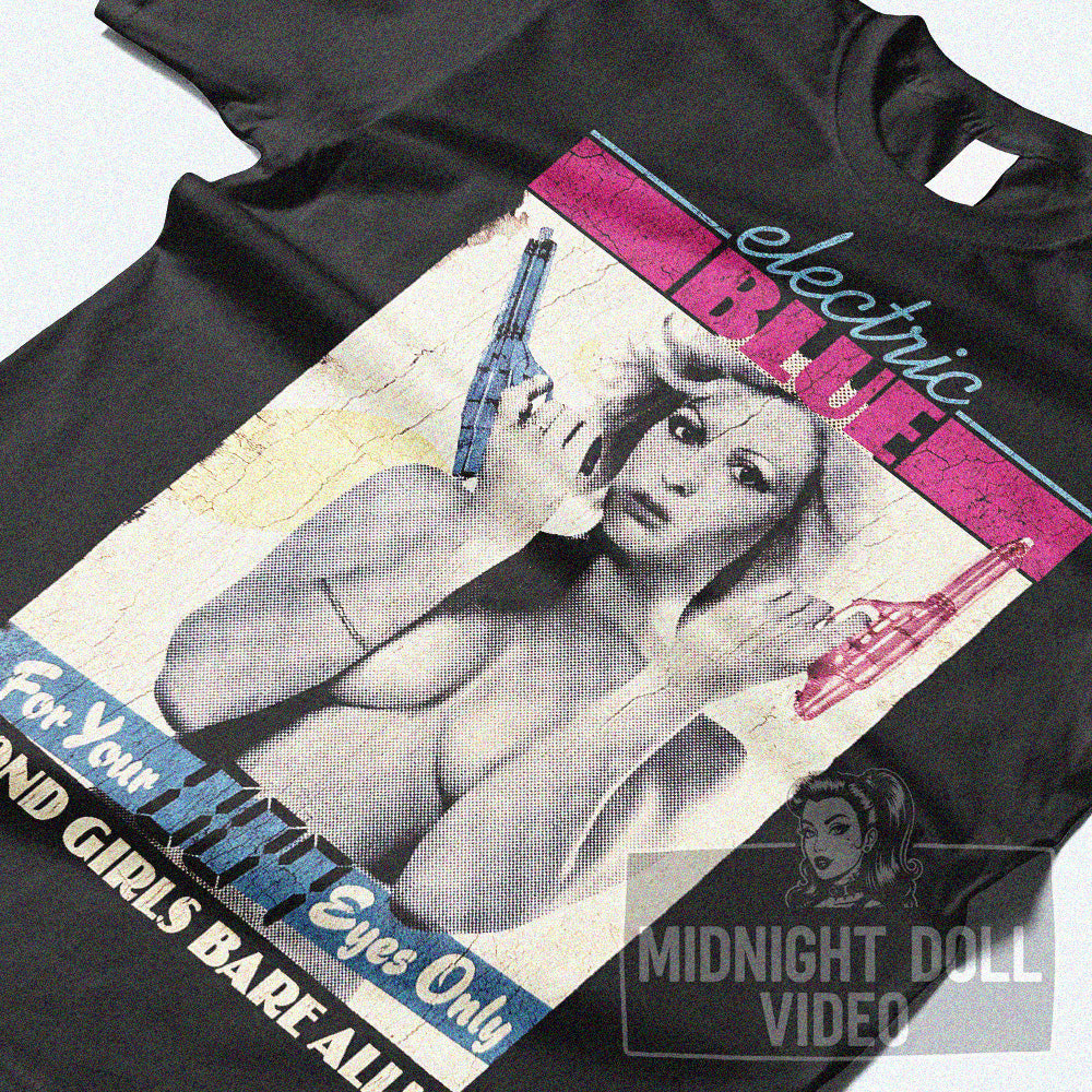 ELECTRIC BLUE - "FOR YOUR 007 EYES ONLY" VINTAGE SHIRT