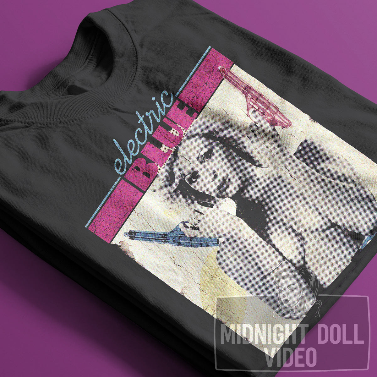 ELECTRIC BLUE - "FOR YOUR 007 EYES ONLY" VINTAGE SHIRT
