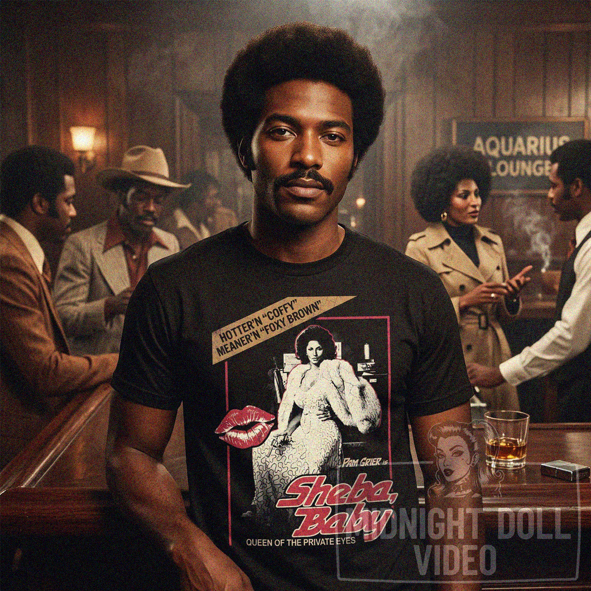 SHEBA, BABY (1975) - "QUEEN OF THE PRIVATE EYES" VINTAGE SHIRT