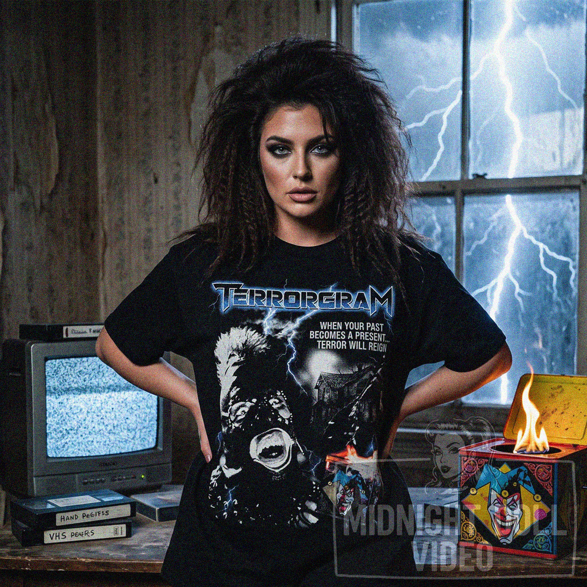 TERRORGRAM (1988) - "WHEN YOUR PAST BECOMES A PRESENT..." VINTAGE SHIRT