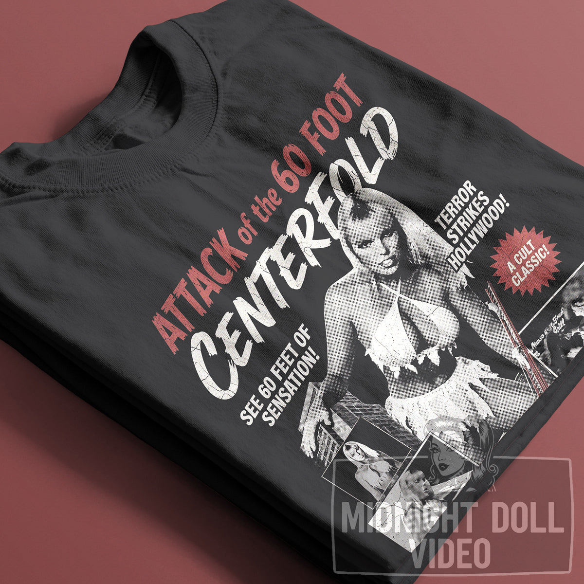 ATTACK OF THE 60 FOOT CENTERFOLD (1995) - "See 60 feet of sensation!" Vintage  Shirt