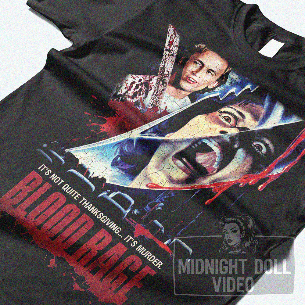 BLOOD RAGE (1987) - "It's not quite Thanksgiving... It's murder." Vintage Shirt