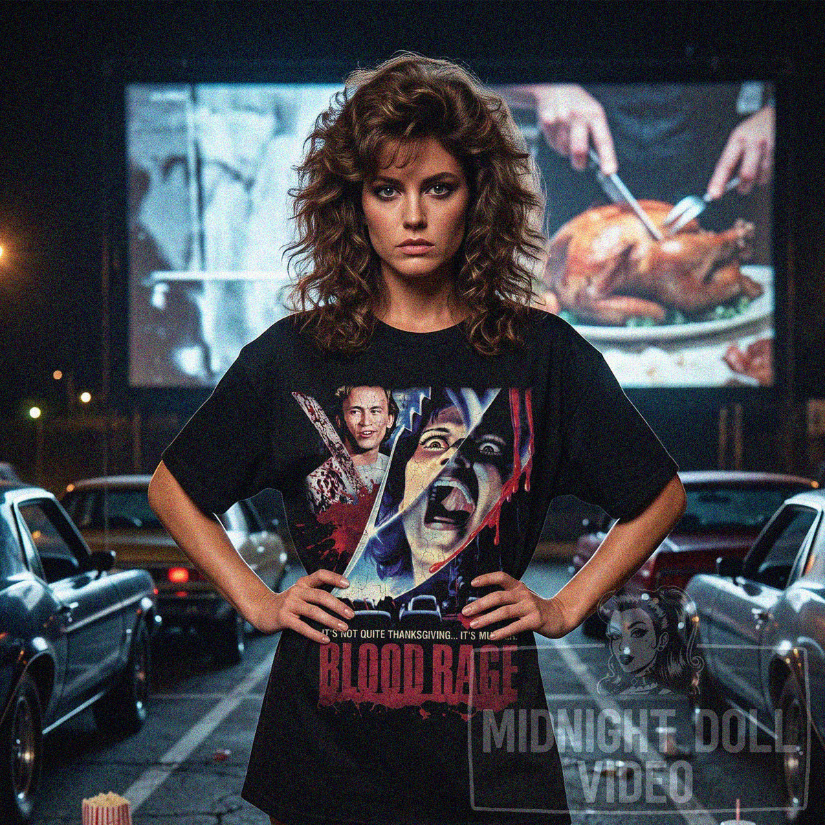 BLOOD RAGE (1987) - "It's not quite Thanksgiving... It's murder." Vintage Shirt