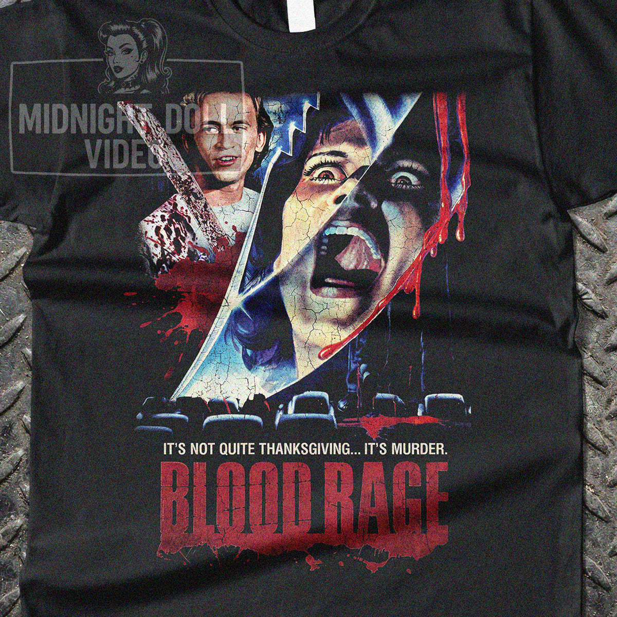 BLOOD RAGE (1987) - "It's not quite Thanksgiving... It's murder." Vintage Shirt