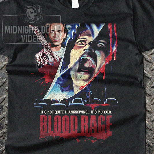BLOOD RAGE (1987) - "It's not quite Thanksgiving... It's murder." Vintage Shirt