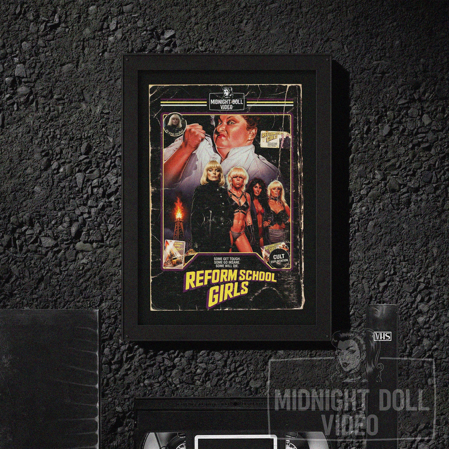 REFORM SCHOOL GIRLS (1986) - "Some get tough. Some go insane. Some will die." VHS Tribute Art Print