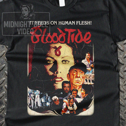BLOOD TIDE (1982) - "It feeds on human flesh!" Vintage Shirt