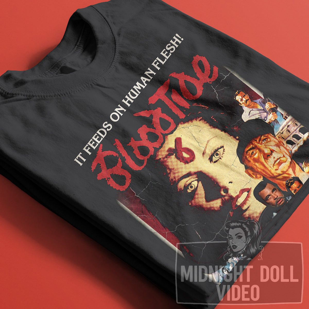BLOOD TIDE (1982) - "It feeds on human flesh!" Vintage Shirt