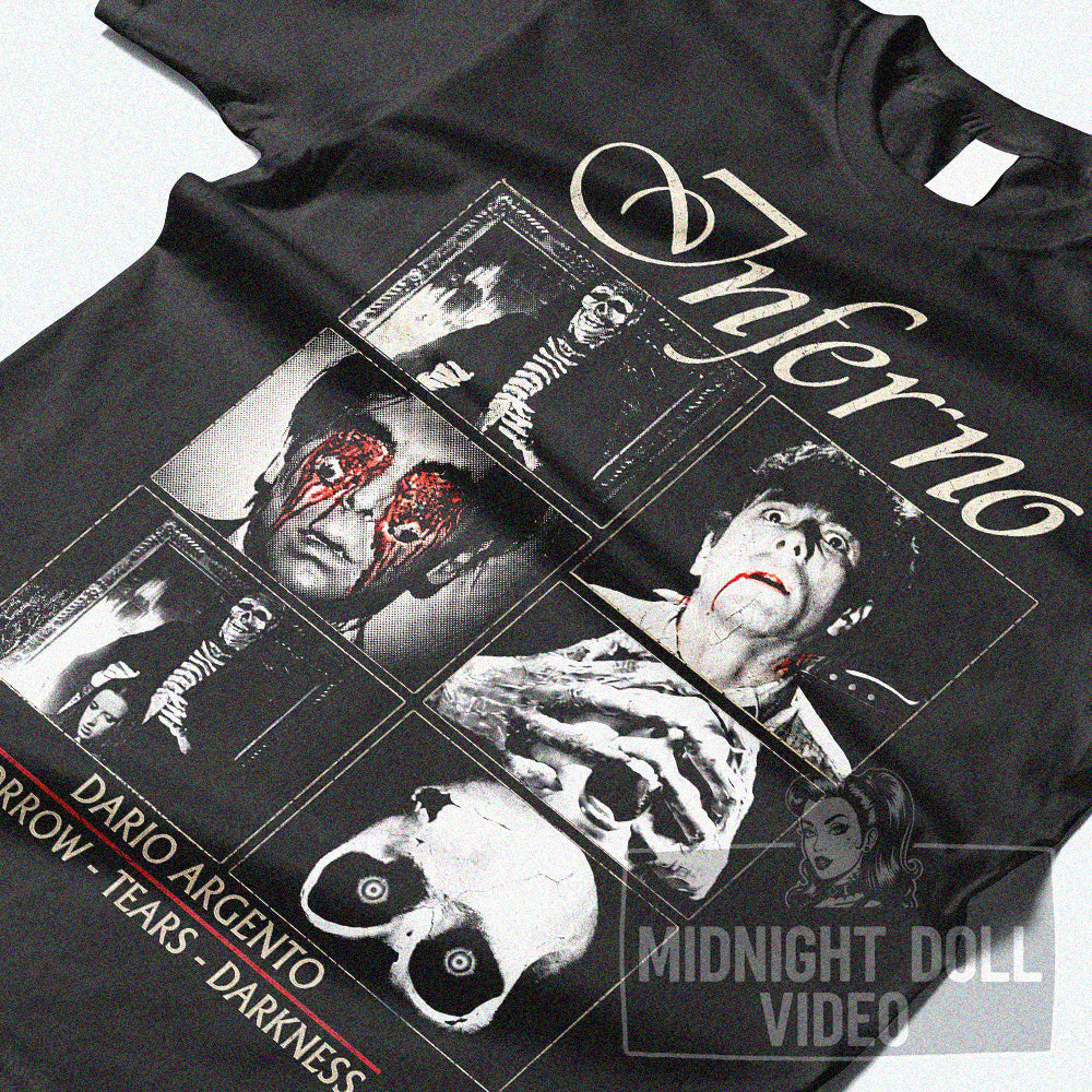 INFERNO (1980) - "Sorrow - Tears - Darkness" Vintage Giallo Shirt