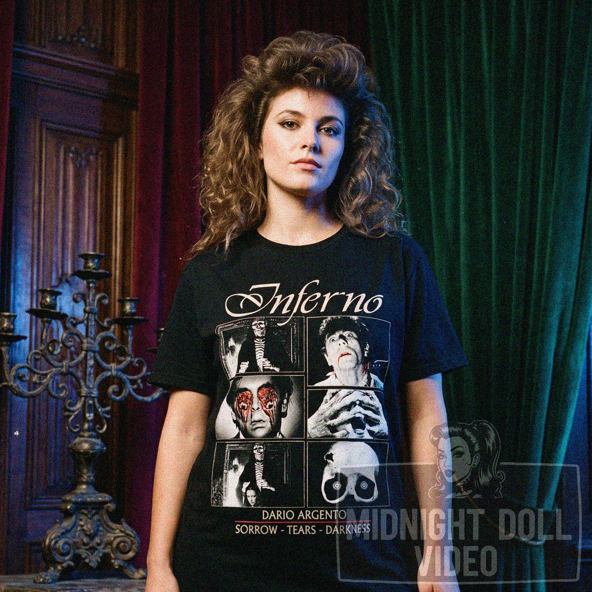INFERNO (1980) - "Sorrow - Tears - Darkness" Vintage Giallo Shirt