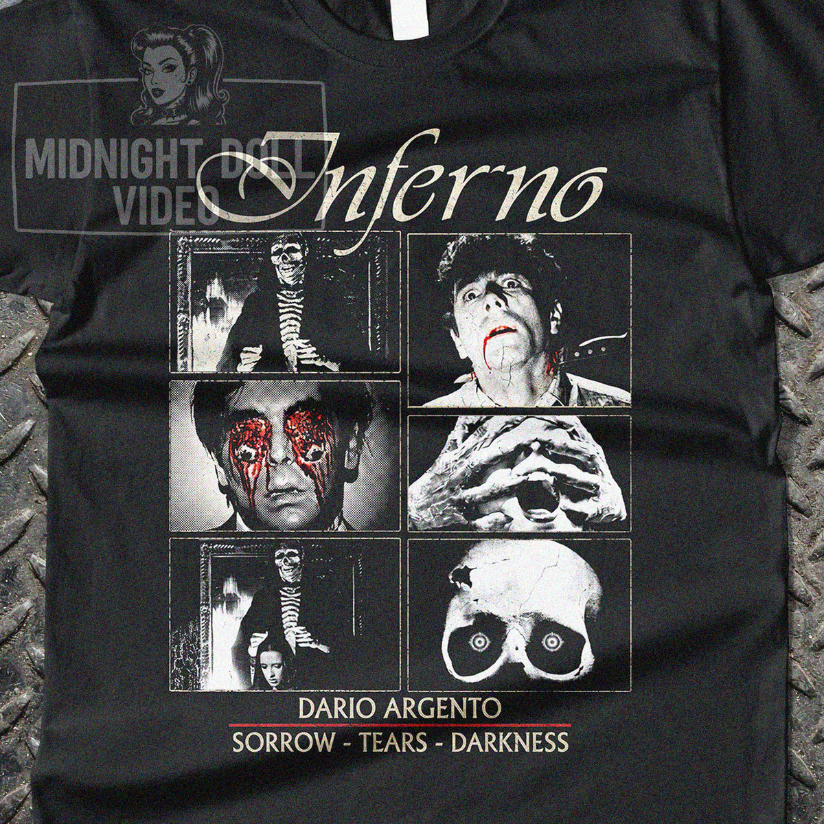 INFERNO (1980) - "Sorrow - Tears - Darkness" Vintage Giallo Shirt