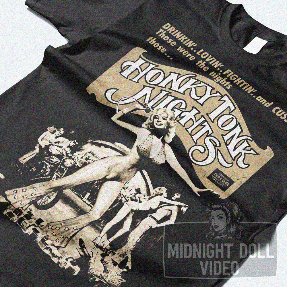 HONKY TONK NIGHTS (1981) - "Drinkin'.. Lovin'.. Fightin'.. and Cussin'" Vintage Exploitation Shirt