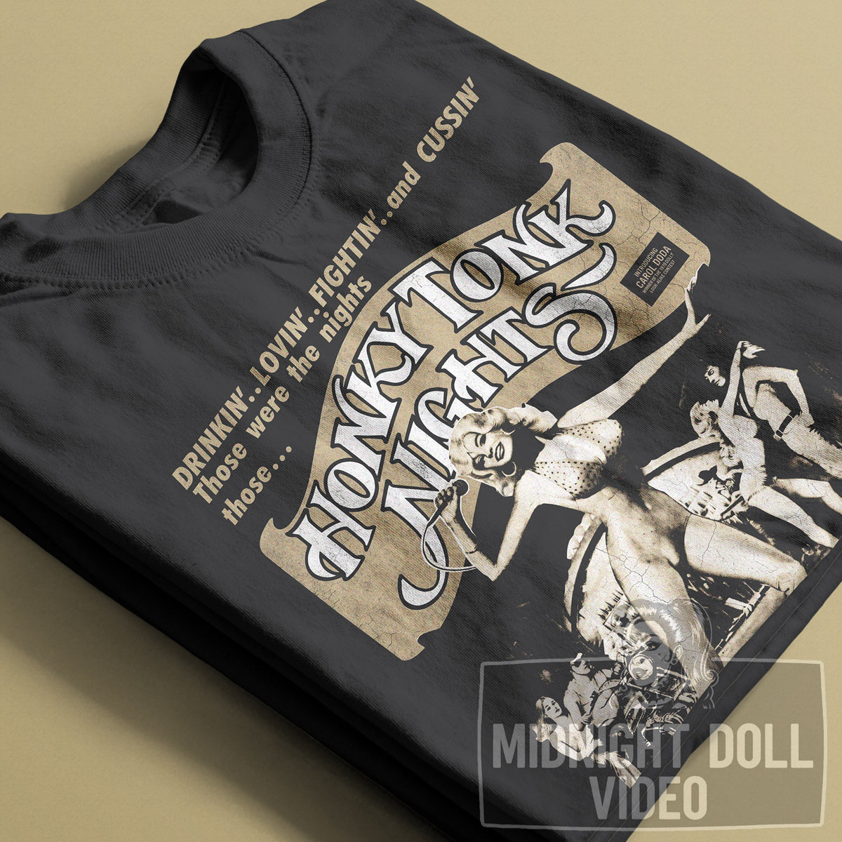 HONKY TONK NIGHTS (1981) - "Drinkin'.. Lovin'.. Fightin'.. and Cussin'" Vintage Exploitation Shirt