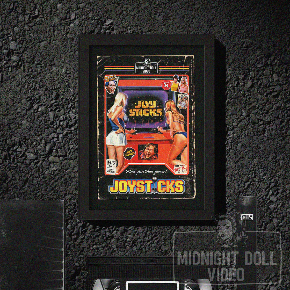 JOYSTICKS (1983) - "More fun than games!" VHS Tribute Art Print