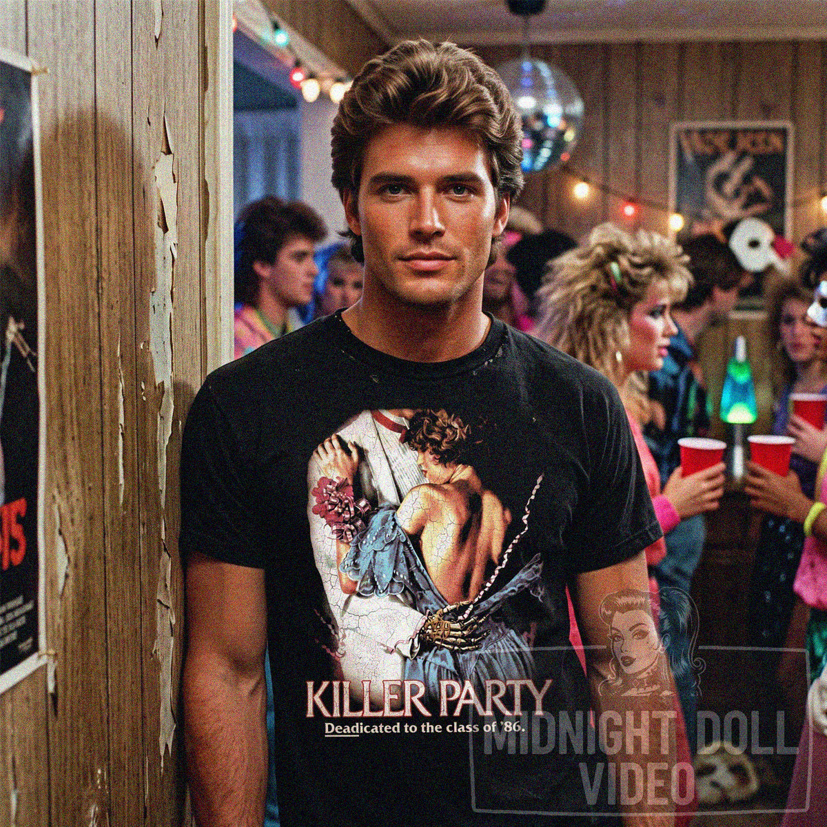KILLER PARTY (1986) - "Deadicated to the class of '86" Vintage Slasher Horror Shirt